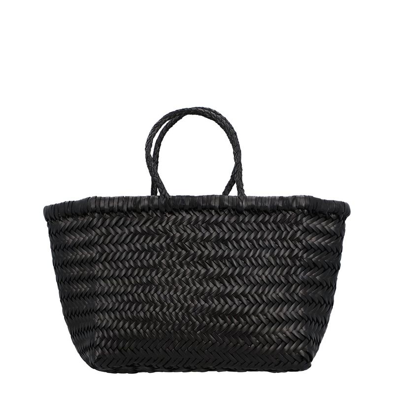 Dragon Diffusion Triple Jump Small Leather Tote, Black